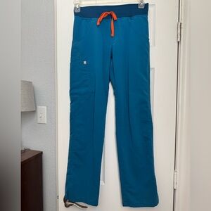 Figs Scrubs Kade Cargo Pants, Alps Blue XS